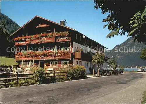 Pertisau Achensee Gasthof Pension St Hubertus Kat. Eben am Achensee