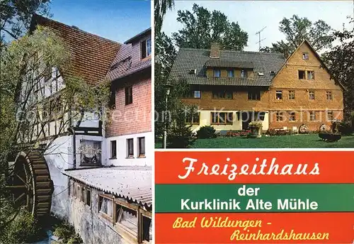 Reinhardshausen Freizeithaus Kurklinik Alte Muehle Kat. Bad Wildungen