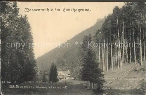 Lauchagrund Massenmuehle Kat. Tabarz Thueringer Wald