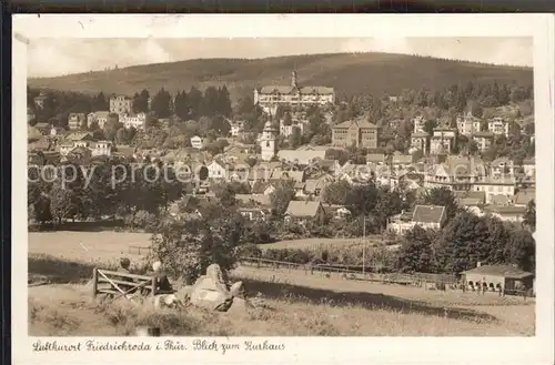 Friedrichroda Luftkurort Blick zum Kurhaus Kat. Friedrichroda