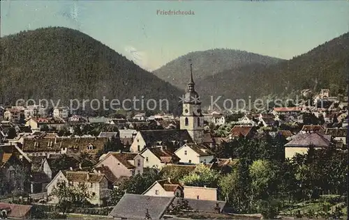 Friedrichroda Panorama Kat. Friedrichroda