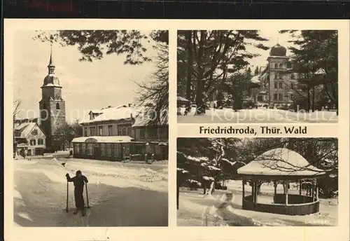 Friedrichroda Schloss Kirche Winter Kat. Friedrichroda
