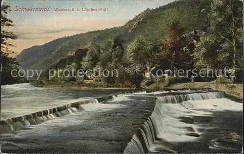 Schwarzatal Wasserfall bei L?sches Hall Kat. Rudolstadt