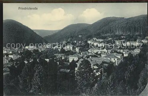 Friedrichroda Panorama Kat. Friedrichroda