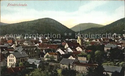 Friedrichroda Stadtansicht Kat. Friedrichroda