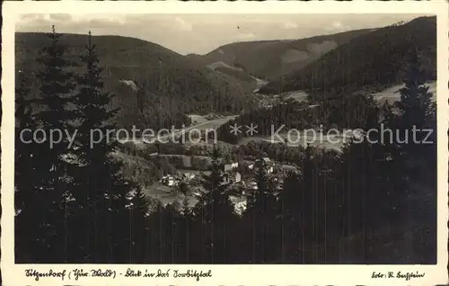 Sitzendorf Thueringen Blick ins Sorbitztal Kat. Sitzendorf Schwarzatal