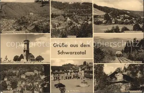 Schwarzatal Mellenbach Glasbach Schweizerhaus Oberweissbach Bergbahn Kat. Rudolstadt