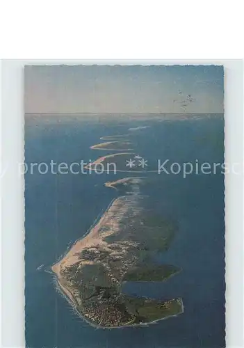Norderney Nordseebad Fliegeraufnahme Insel Baltrum Langeoog  Kat. Norderney