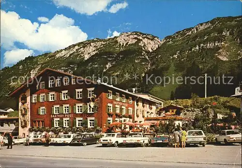 Lech Vorarlberg Gasthof Post gegen Ruefikopf Kat. Lech