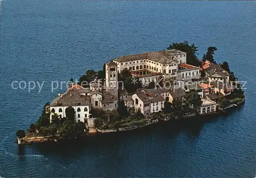 Isola San Giulio Fliegeraufnahme Kat. Italien