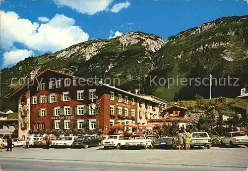 Lech Vorarlberg Gasthof Post gegen Ruefikopf Kat. Lech