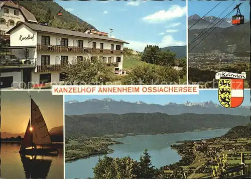Annenheim Ossiacher See Kanzlerhof Seilbahn Panorama Kat. Annenheim Kaernten