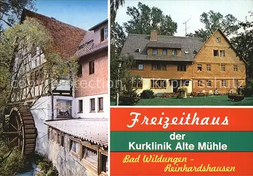 Bad Wildungen Freizeithaus Kurklinik Alte Muehle Kat. Bad Wildungen