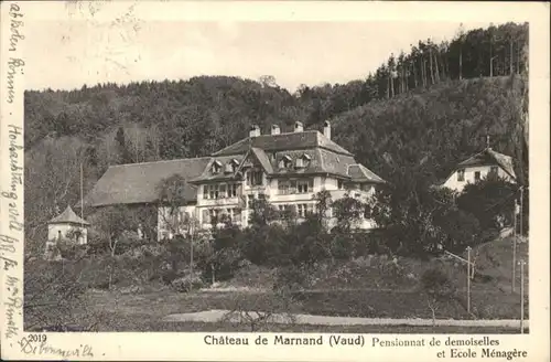 Marnand Payerne Chateau Pension Demoiselles x / Marnand /Bz. Payerne