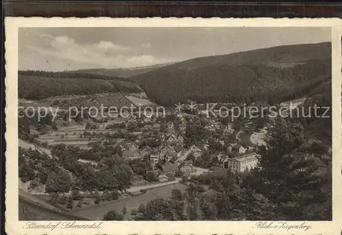 Sitzendorf Thueringen Blick vom Ziegenberg Kat. Sitzendorf Schwarzatal