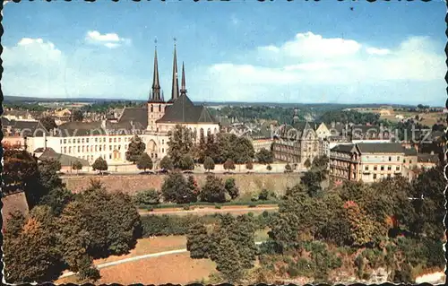 Luxembourg Luxemburg Panorama Cathedrale Kathedrale Kat. Luxembourg