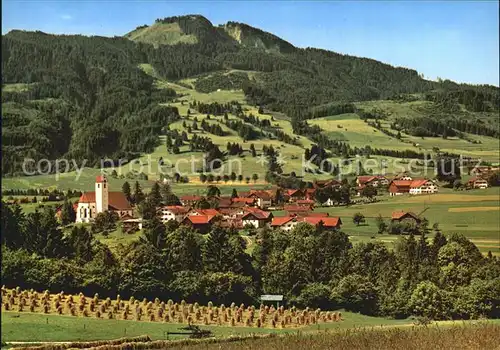 Maria Rain Allgaeu Wallfahrtskirche mit Alpspitze Kat. Mittelberg Oy