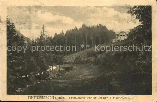 Finsterbergen Leinagrund Partie bei der Steigermuehle Kat. Finsterbergen Thueringer Wald