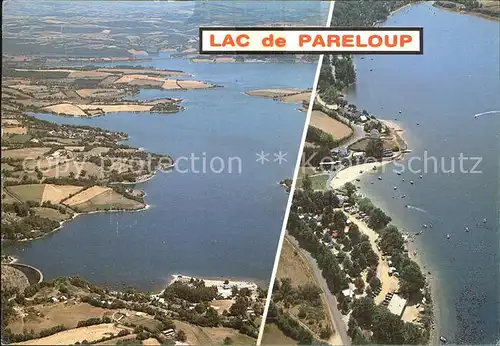 Salles Curan Le Lac de Pareloup Fliegeraufnahme Kat. Salles Curan