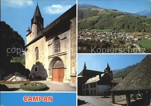 Campan Kirchenpartie Fliegeraufnahme Kat. Campan