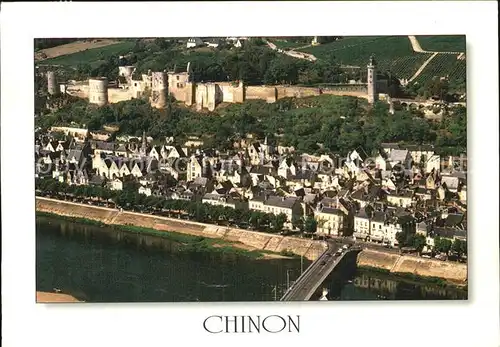 Chinon Indre et Loire Fliegeraufnahme Kat. Chinon