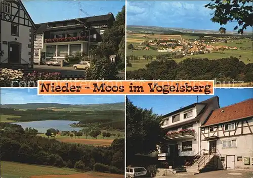 Nieder Moos Teilansicht Panorama See Kat. Freiensteinau