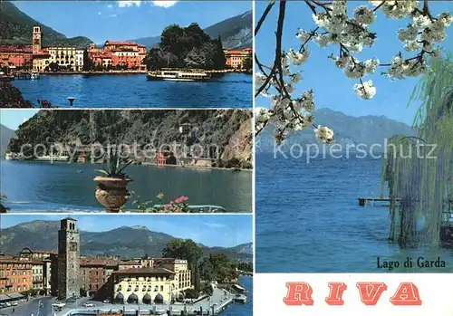 Riva Lago di Garda Teilansichten Marktplatz Seepanorama Kat. 