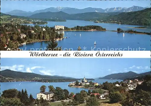 Poertschach Woerthersee mit Maria Woerth Fliegeraufnahme /  /