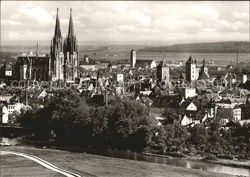 Regensburg Blick von den Winzerhoehen Dom / Regensburg /Regensburg LKR