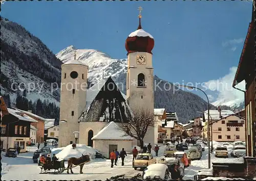 St Anton Arlberg Dorfmotiv Kirche Kat. St. Anton am Arlberg