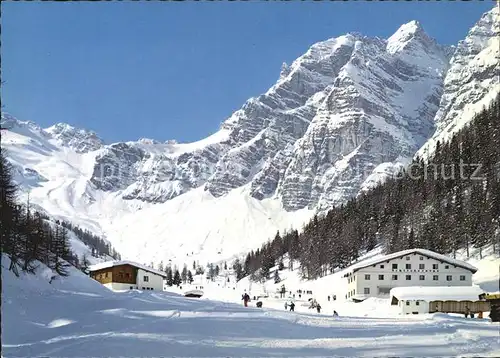 Stubaital Schlickeralm mit Hohen Burgstall und Schlicker Seespitze Kat. Neustift im Stubaital