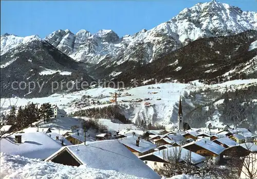 Mieders Tirol Panorama mit Kalkkoegl Kat. Mieders
