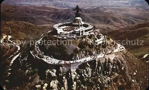 Guanajuato Fliegeraufnahme Cristo rey en el Cerro del Cubilete  Kat. Guanajuato