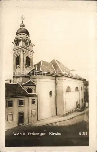 Wien Erdberger Kirche  Kat. Wien