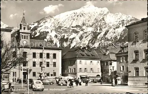 Bad Reichenhall Marktplatz Hochstaufen Kat. Bad Reichenhall