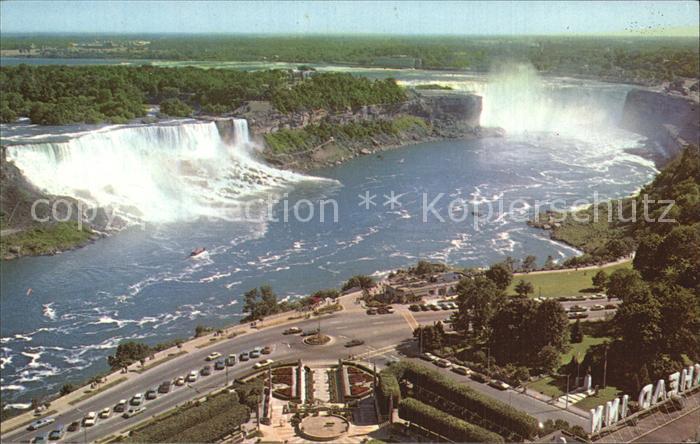 Niagara Falls Ontario American And Horseshoe Falls Oaks Garden