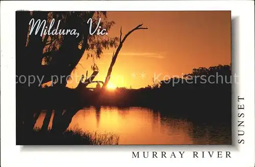 Mildura Murray River Sunset Kat. Mildura