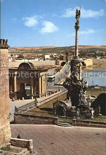 Cordoba Triunfo de San Rafael y puente romano Kat. Cordoba