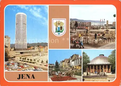 Jena Thueringen Universitaetshochhaus Forschungshaus Carl Zeiss Lobeda Platz der Kosmonauten Planetarium