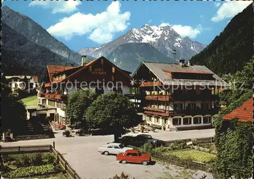 Mayrhofen Zillertal Hotel Neuhaus Blick zum Gruenberg Alpen Kat. Mayrhofen