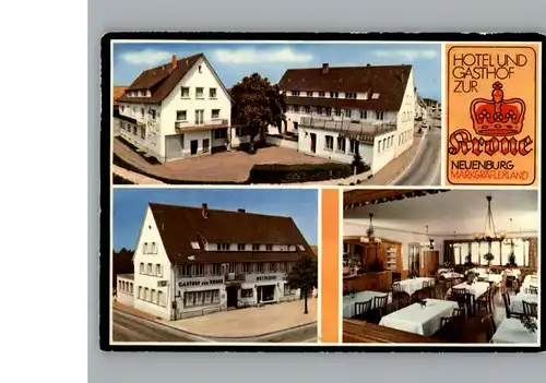 Neuenburg Rhein Hotel zur Krone / Neuenburg am Rhein /Breisgau-Hochschwarzwald LKR