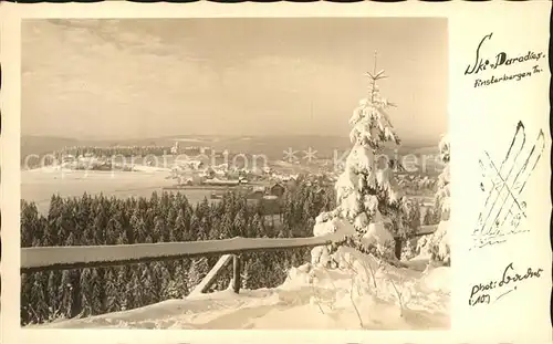 Finsterbergen Winterlandschaft Kat. Finsterbergen Thueringer Wald