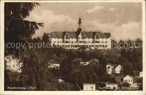 Friedrichroda Kurhaus mit Villenpartie Kat. Friedrichroda