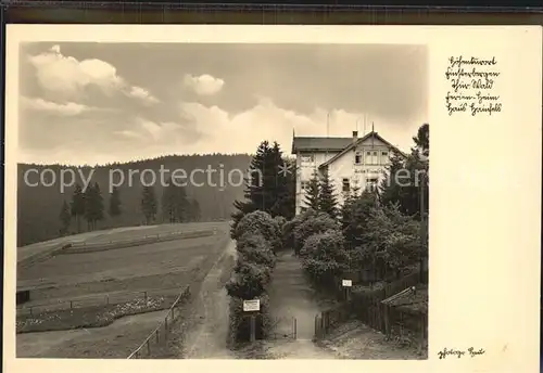 Finsterbergen Ferienheim Haus Hainfels Kat. Finsterbergen Thueringer Wald