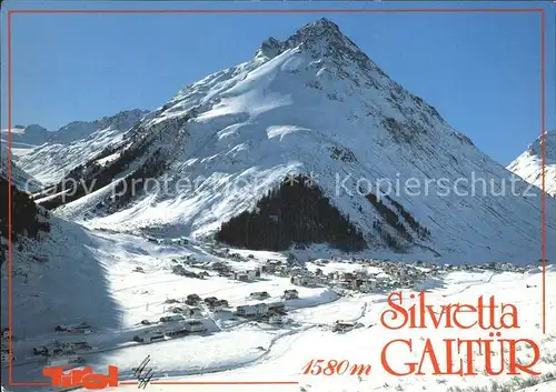 Galtuer Tirol mit Jamtal und Gorfenspitze Kat. Galtuer