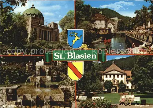 St Blasien Dom An der Alb Narrenbrunnen Kurgarten Kat. St. Blasien