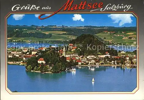 Mattsee Salzburg Fliegeraufnahme Kat. Mattsee