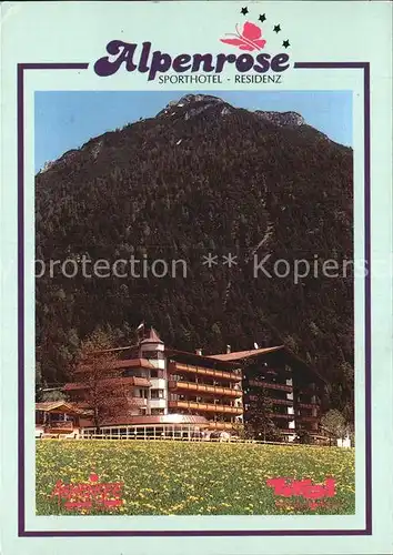 Maurach Tirol Alpenrose Sporthotel Residenz Kat. Eben am Achensee
