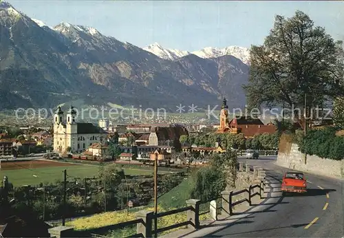 Innsbruck Blick von der Brennerstrasse Kirche Karawanken Kat. Innsbruck