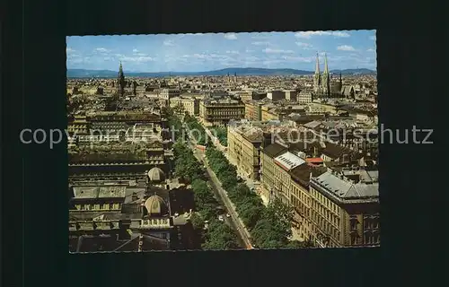 Wien Ringstrasse Blick vom Ringturm Kat. Wien